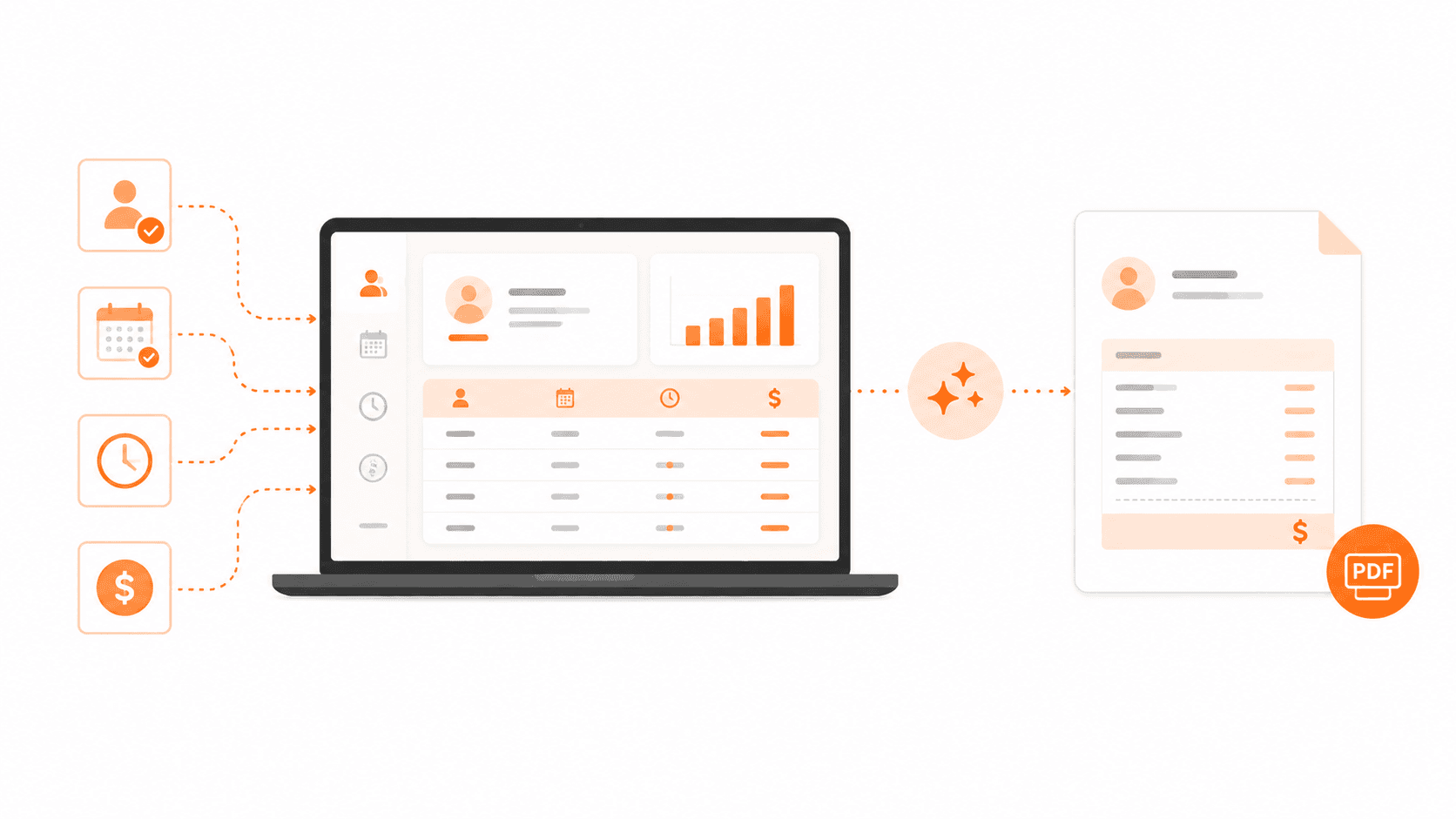Crew & payroll workflow illustration